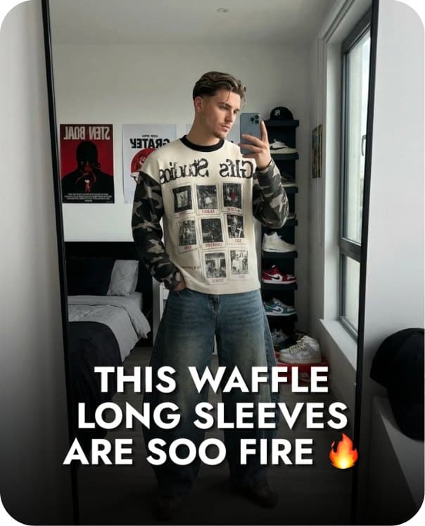 Teenwear – Waffle long sleeves